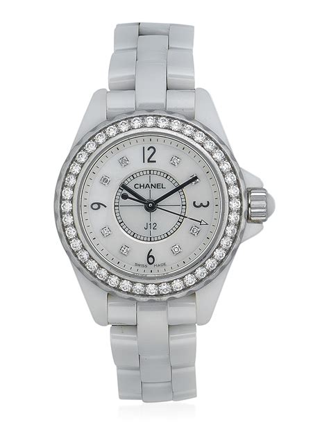 chanel j12 ceramic watch sale|Chanel j12 diamond bezel.